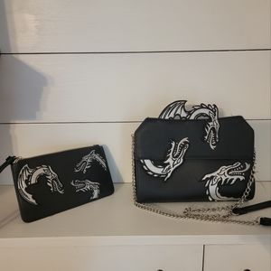 Danielle Nicole Game of Thrones Dragon purse and wristlet